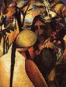 August Macke Indianer oil on canvas